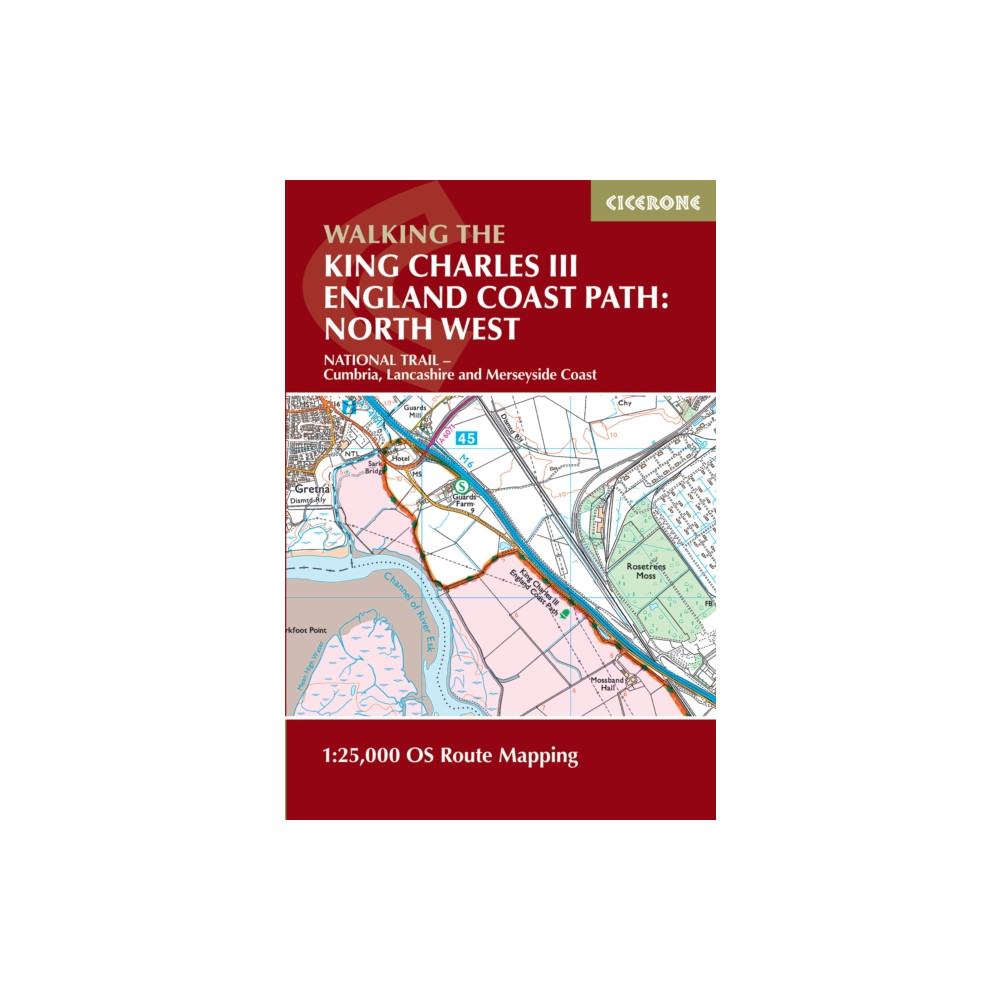 Produktbild för Walking the King Charles III England Coast Path: North West - Cumbria Map Booklet (häftad, eng)