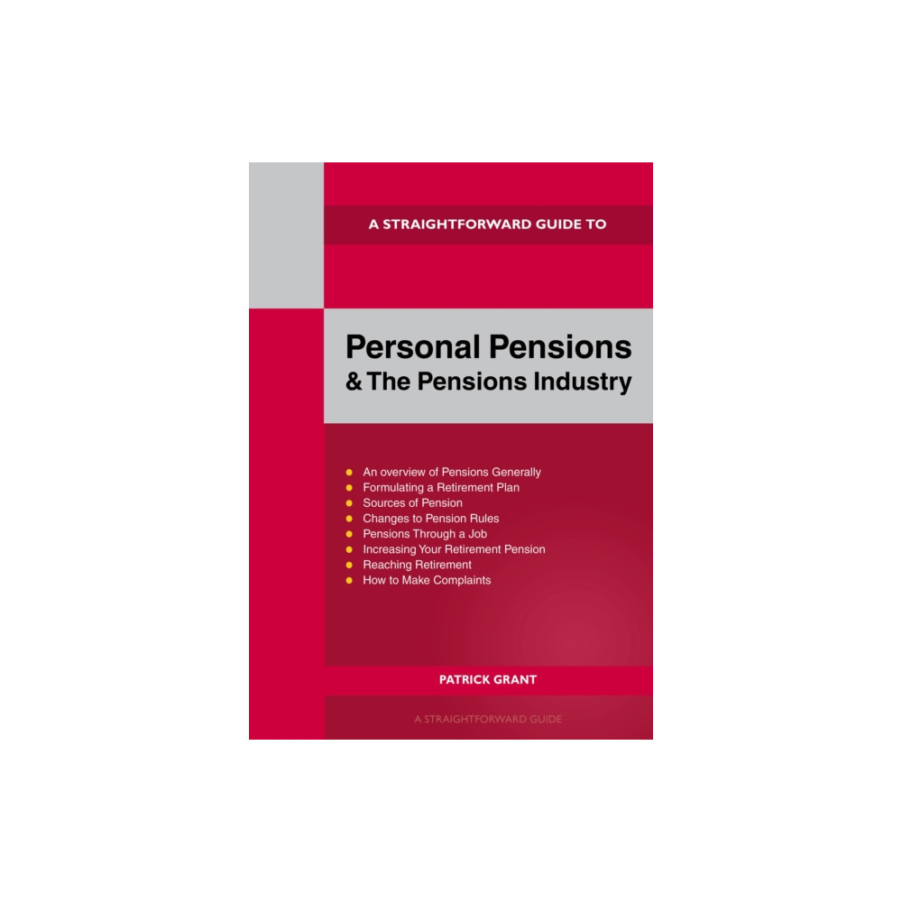Produktbild för A Straightforward Guide to Personal Pensions and the Pensions Industry (häftad, eng)