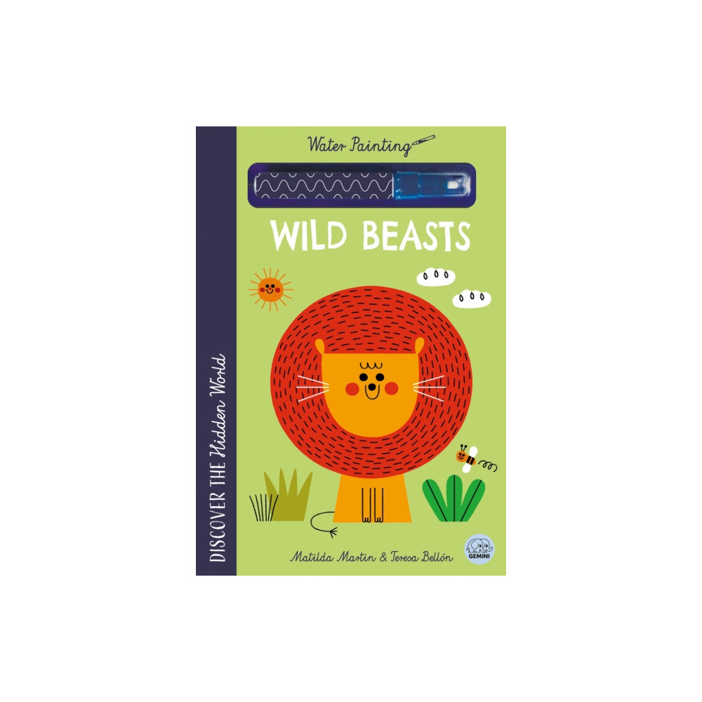 Produktbild för Hidden World - Water Painting Wild Beasts (bok, spiral, eng)