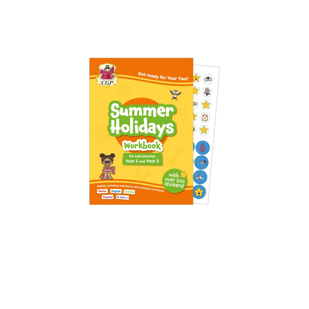 Produktbild för CGP Summer Holidays Activity Workbook - for kids between Year 1 and Year 2 (ages 5-6) (häftad, eng)