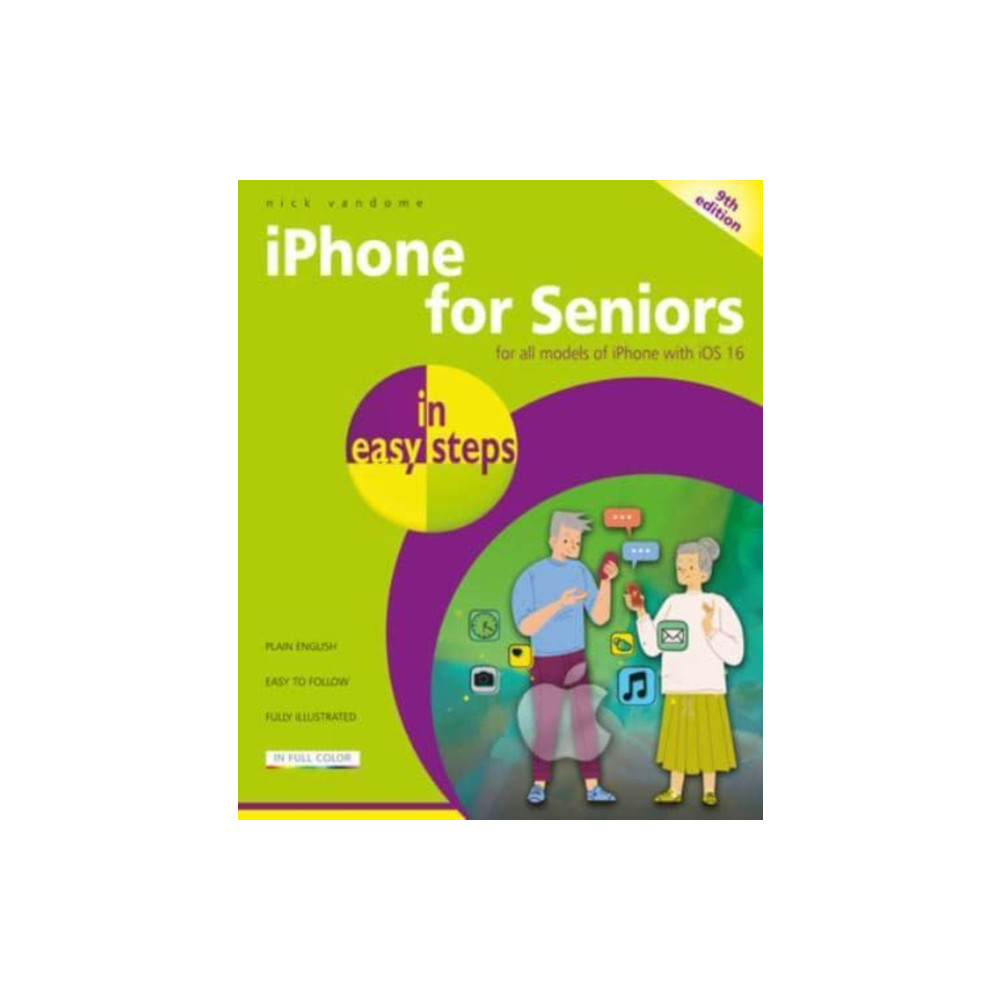 Produktbild för iPhone for Seniors in easy steps (häftad, eng)