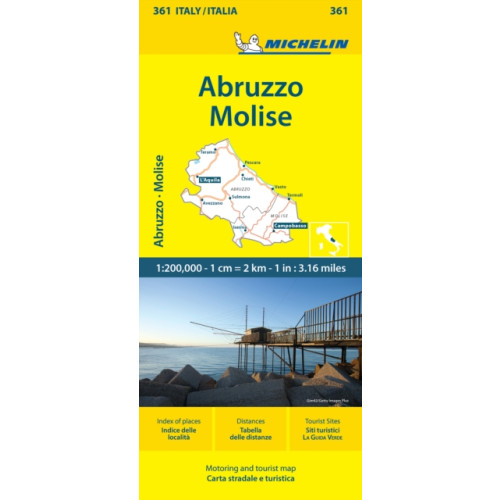 Michelin Editions Des Voyages Abruzzo & Molise - Michelin Local Map 361