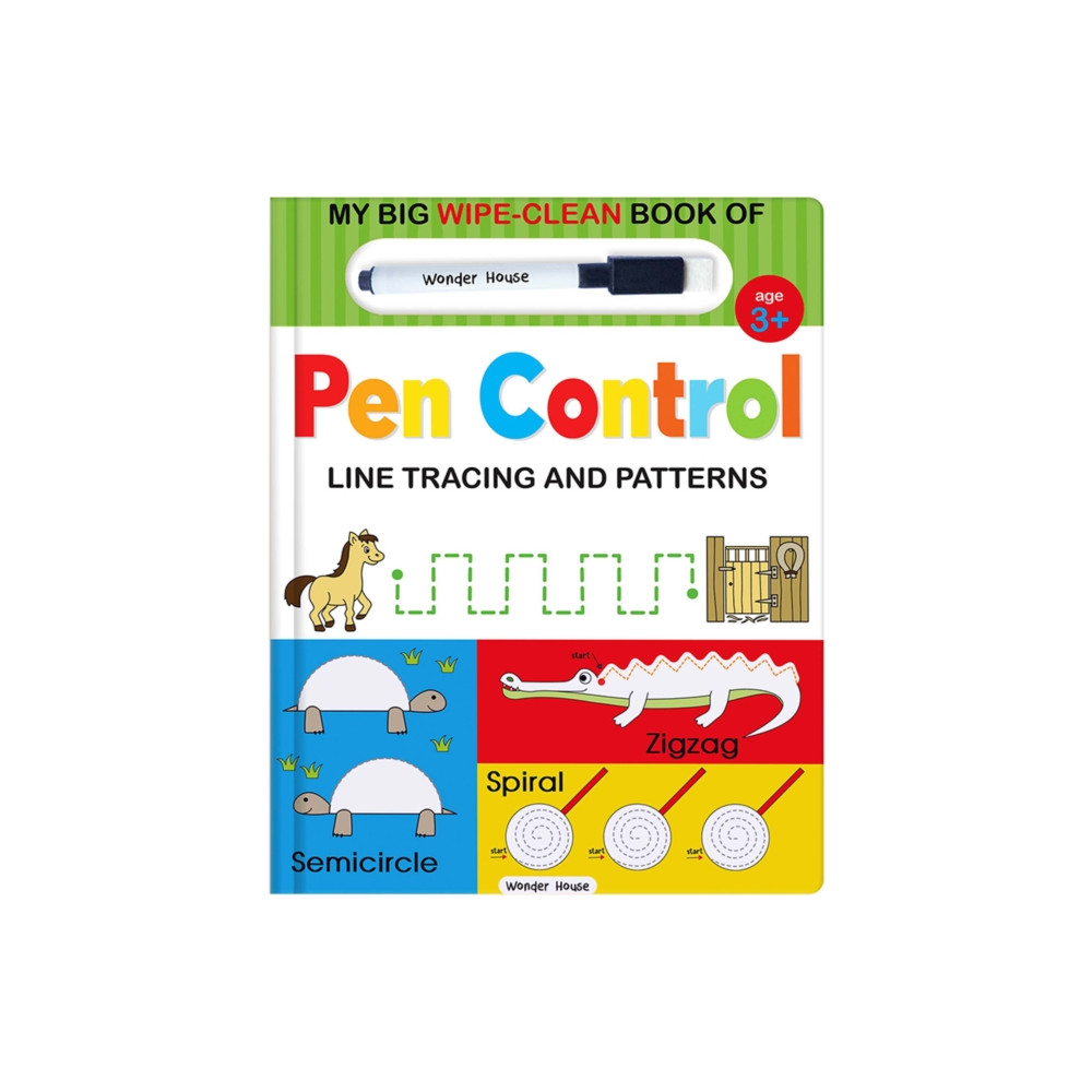 Produktbild för My Big Wipe and Clean Book of Pen Control for Kids Line Tracing and Patterns (inbunden, eng)