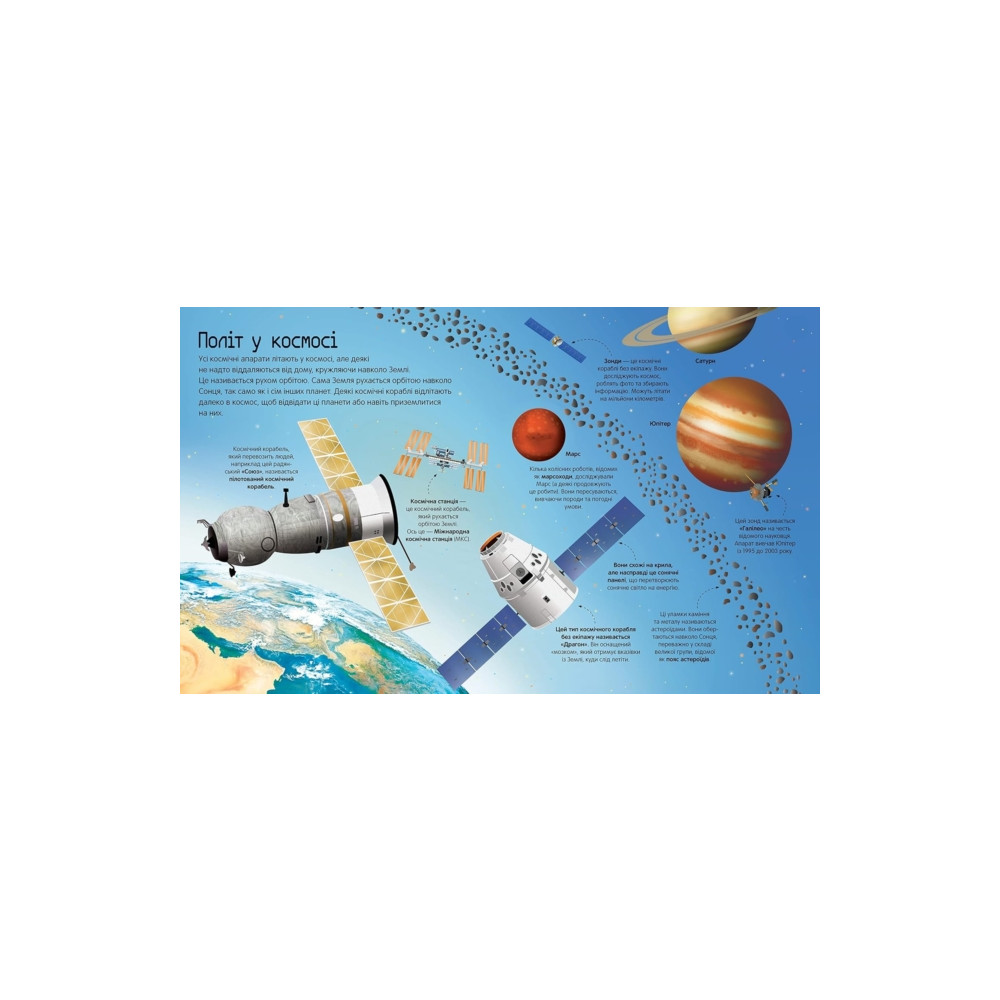 Produktbild för BIG BOOK OF ROCKETS AND SPACECRAFT (Ukrainian language) (inbunden, ukr)