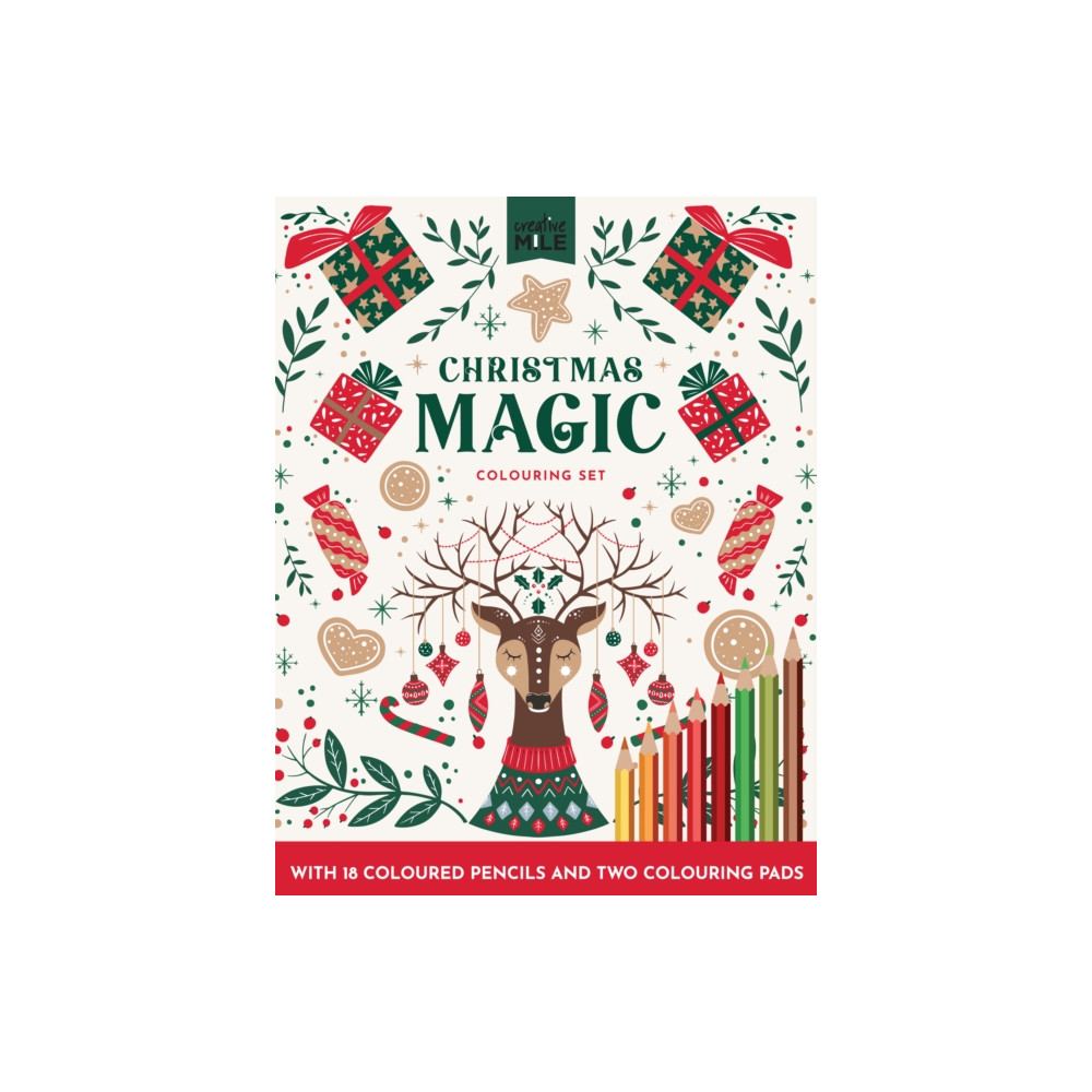 Produktbild för Christmas Magic Adult Colouring Set (inbunden, eng)