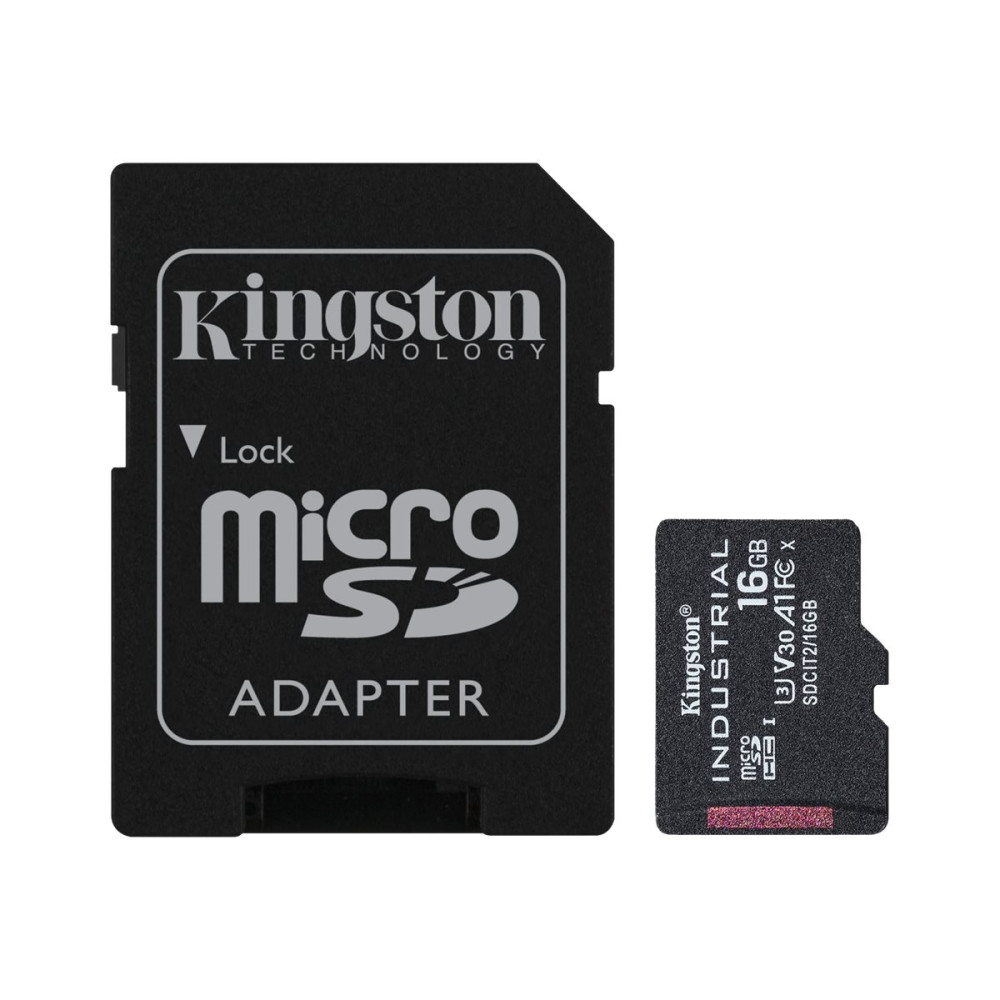 Produktbild för Kingston Industrial - flash-minneskort - 16 GB - microSDHC UHS-I