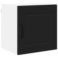 Produktbild för Väggskåp PORTO Svart 40 x 31 x 40 cm Konstruerat trä