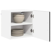 Produktbild för Väggskåp PORTO Svart 40 x 31 x 40 cm Konstruerat trä