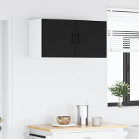 Produktbild för Väggskåp PORTO Svart 40 x 31 x 40 cm Konstruerat trä