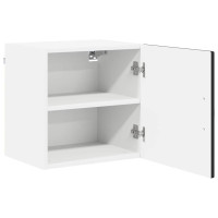 Produktbild för Väggskåp PORTO Svart 40 x 31 x 40 cm Konstruerat trä