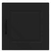 Produktbild för Väggskåp PORTO Svart 40 x 31 x 40 cm Konstruerat trä