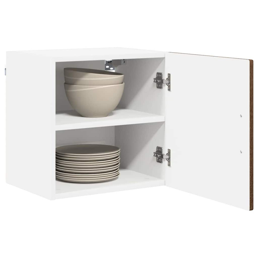 Produktbild för Väggskåp PORTO 2 pcs Brun Ek 40 x 31 x 40 cm Konstruerat trä