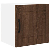 Produktbild för Väggskåp PORTO 2 pcs Brun Ek 40 x 31 x 40 cm Konstruerat trä