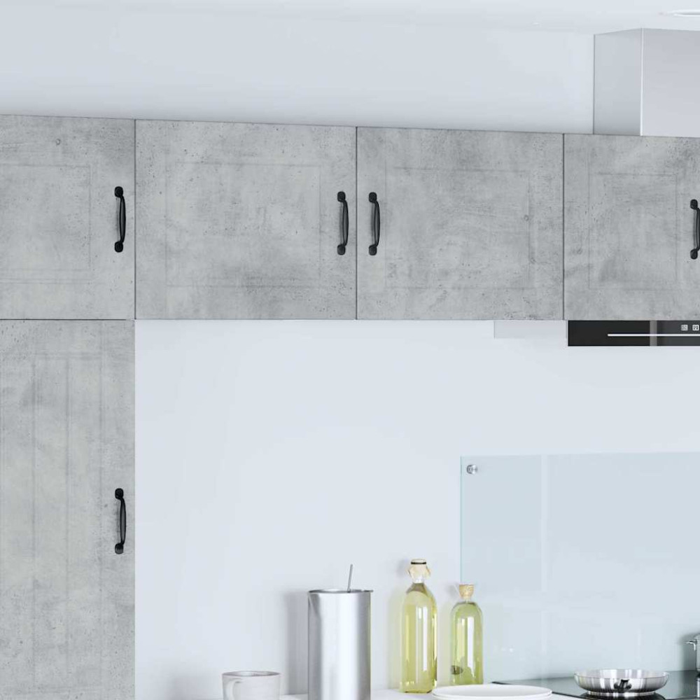 Produktbild för Väggskåp PORTO 2 pcs Betonggrå 50 x 31 x 40 cm Konstruerat trä