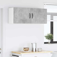 Produktbild för Väggskåp PORTO 2 pcs Betonggrå 50 x 31 x 40 cm Konstruerat trä