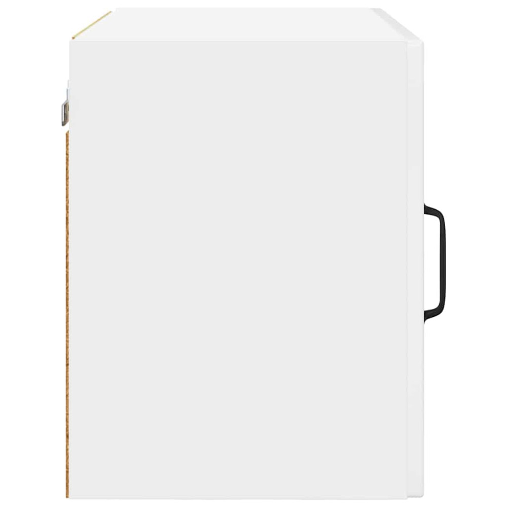 Produktbild för Väggskåp PORTO 2 pcs Högblanka vita 50 x 31 x 40 cm