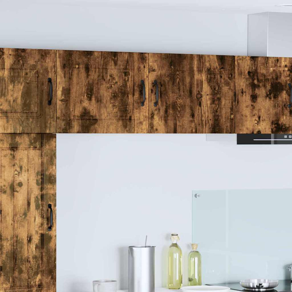 Produktbild för Väggskåp PORTO 2 pcs Rökt ek 50 x 31 x 40 cm Konstruerat trä