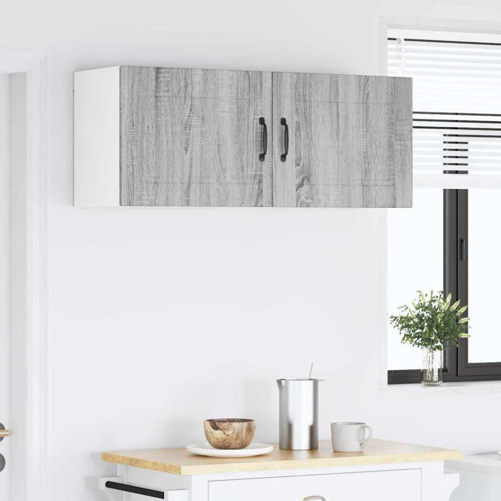Produktbild för Väggskåp PORTO 2 pcs Grå Sonoma 50 x 31 x 40 cm Konstruerat trä