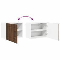 Produktbild för Väggskåp PORTO 2 pcs Brun Ek 50 x 31 x 40 cm Konstruerat trä