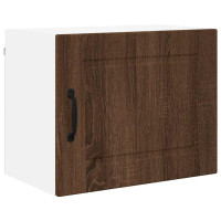 Produktbild för Väggskåp PORTO 2 pcs Brun Ek 50 x 31 x 40 cm Konstruerat trä