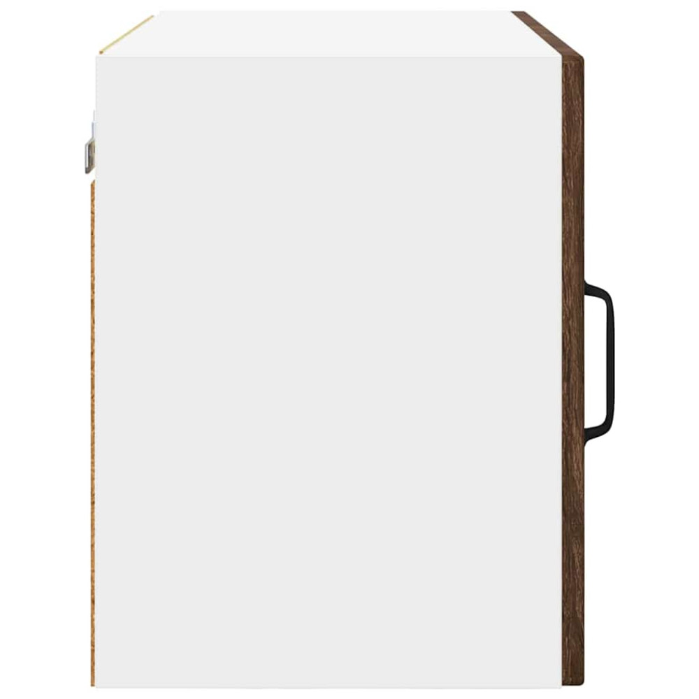 Produktbild för Väggskåp PORTO 2 pcs Brun Ek 50 x 31 x 40 cm Konstruerat trä
