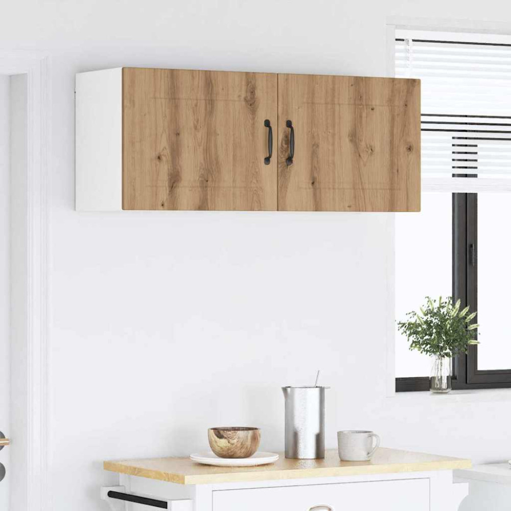 Produktbild för Väggskåp PORTO 2 pcs Artisan Ek Konstruerat trä