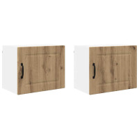 Produktbild för Väggskåp PORTO 2 pcs Artisan Ek Konstruerat trä