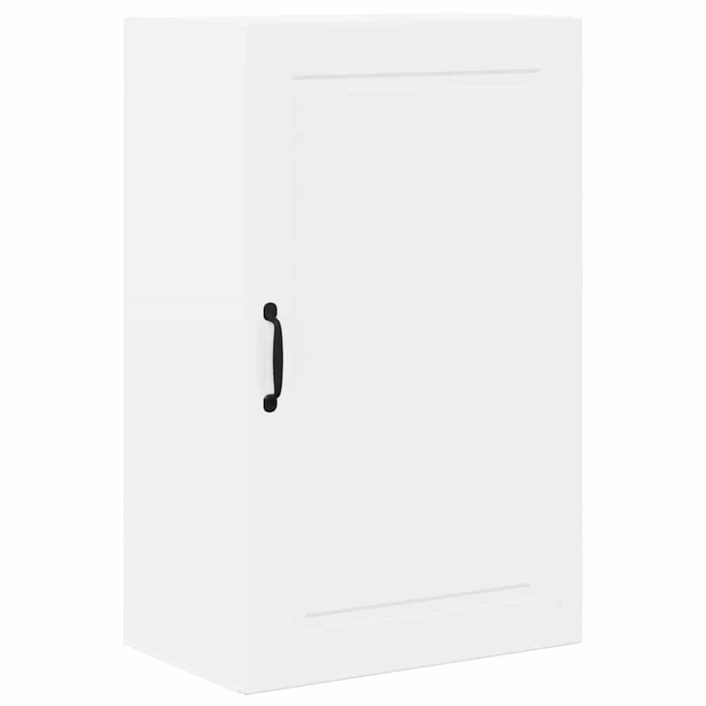 Produktbild för Väggskåp PORTO Högblanka vita 50 x 31 x 80 cm Konstruerat trä