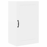 Produktbild för Väggskåp PORTO Högblanka vita 50 x 31 x 80 cm Konstruerat trä