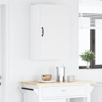 Produktbild för Väggskåp PORTO Högblanka vita 50 x 31 x 80 cm Konstruerat trä