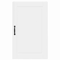 Produktbild för Väggskåp PORTO Högblanka vita 50 x 31 x 80 cm Konstruerat trä