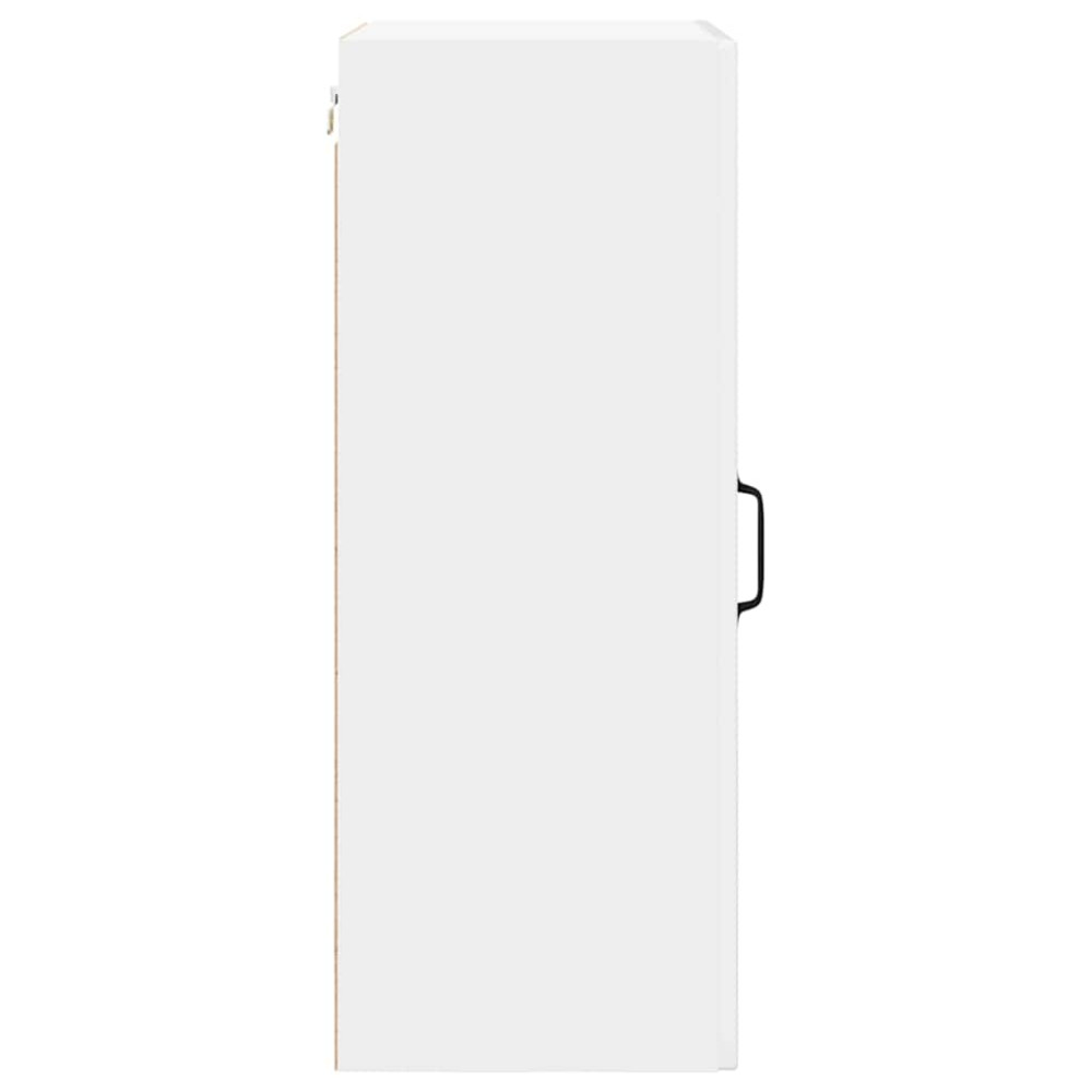 Produktbild för Väggskåp PORTO Högblanka vita 50 x 31 x 80 cm Konstruerat trä