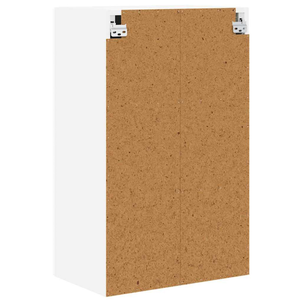 Produktbild för Väggskåp PORTO Högblanka vita 50 x 31 x 80 cm Konstruerat trä
