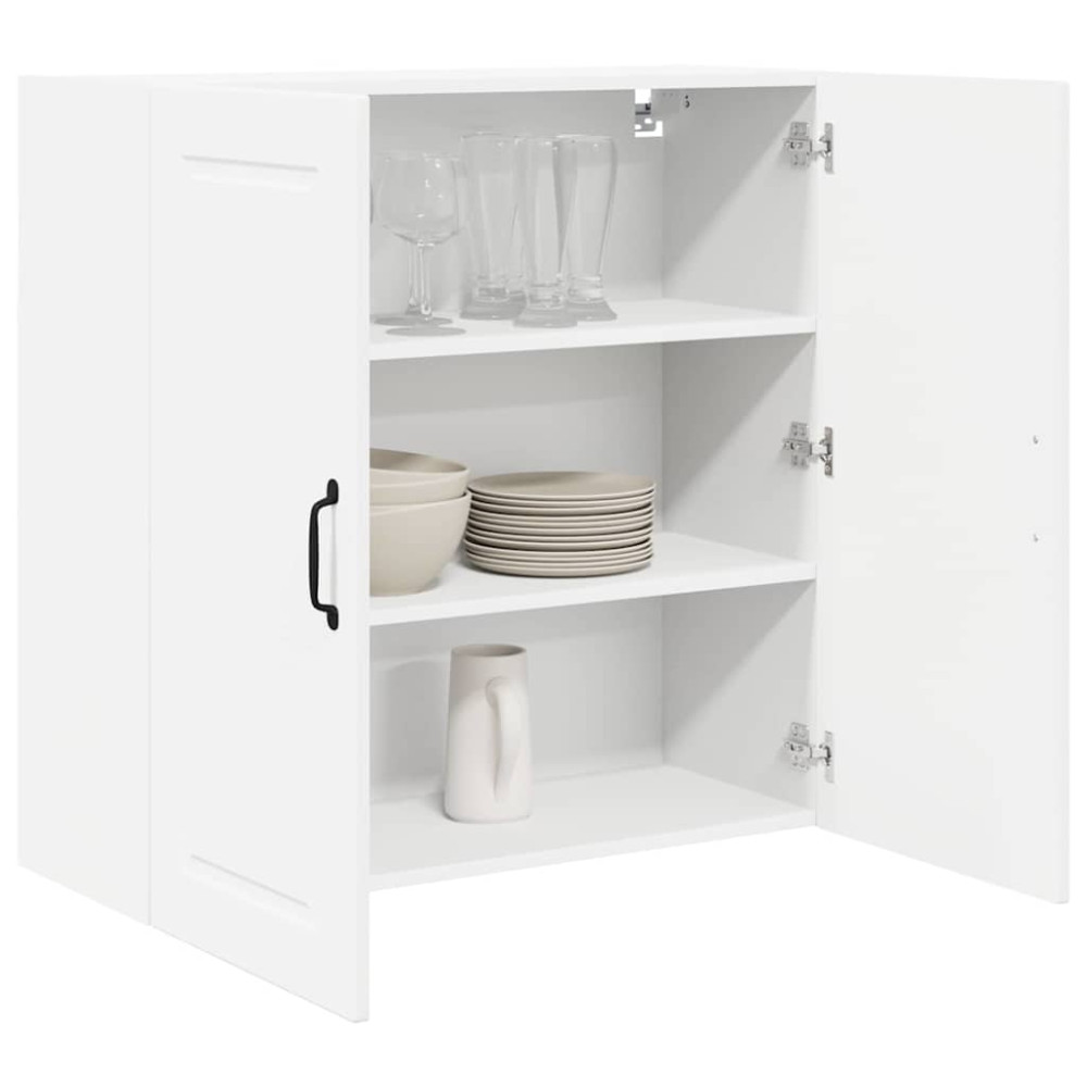 Produktbild för Väggskåp PORTO Vit 80 x 31 x 80 cm Konstruerat trä