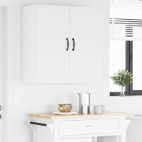 Produktbild för Väggskåp PORTO Vit 80 x 31 x 80 cm Konstruerat trä