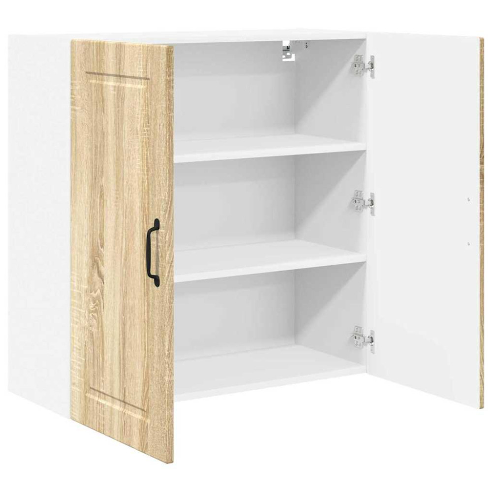 Produktbild för Väggskåp PORTO Sonoma-ek 80 x 31 x 80 cm Konstruerat trä