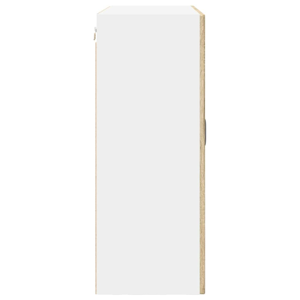 Produktbild för Väggskåp PORTO Sonoma-ek 80 x 31 x 80 cm Konstruerat trä
