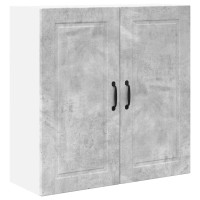 Produktbild för Väggskåp PORTO Betonggrå 80 x 31 x 80 cm Konstruerat trä