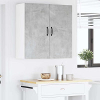 Produktbild för Väggskåp PORTO Betonggrå 80 x 31 x 80 cm Konstruerat trä