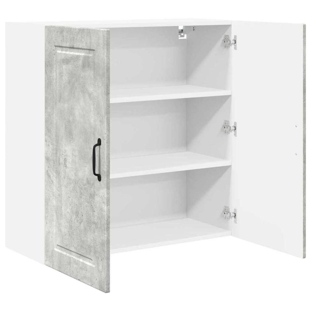Produktbild för Väggskåp PORTO Betonggrå 80 x 31 x 80 cm Konstruerat trä