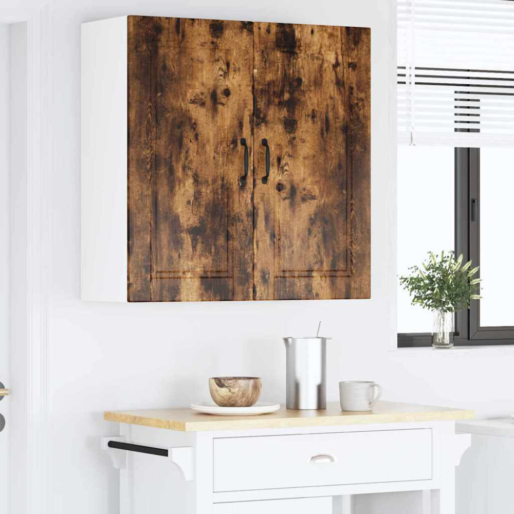 Produktbild för Väggskåp PORTO Rökt ek 80 x 31 x 80 cm Konstruerat trä