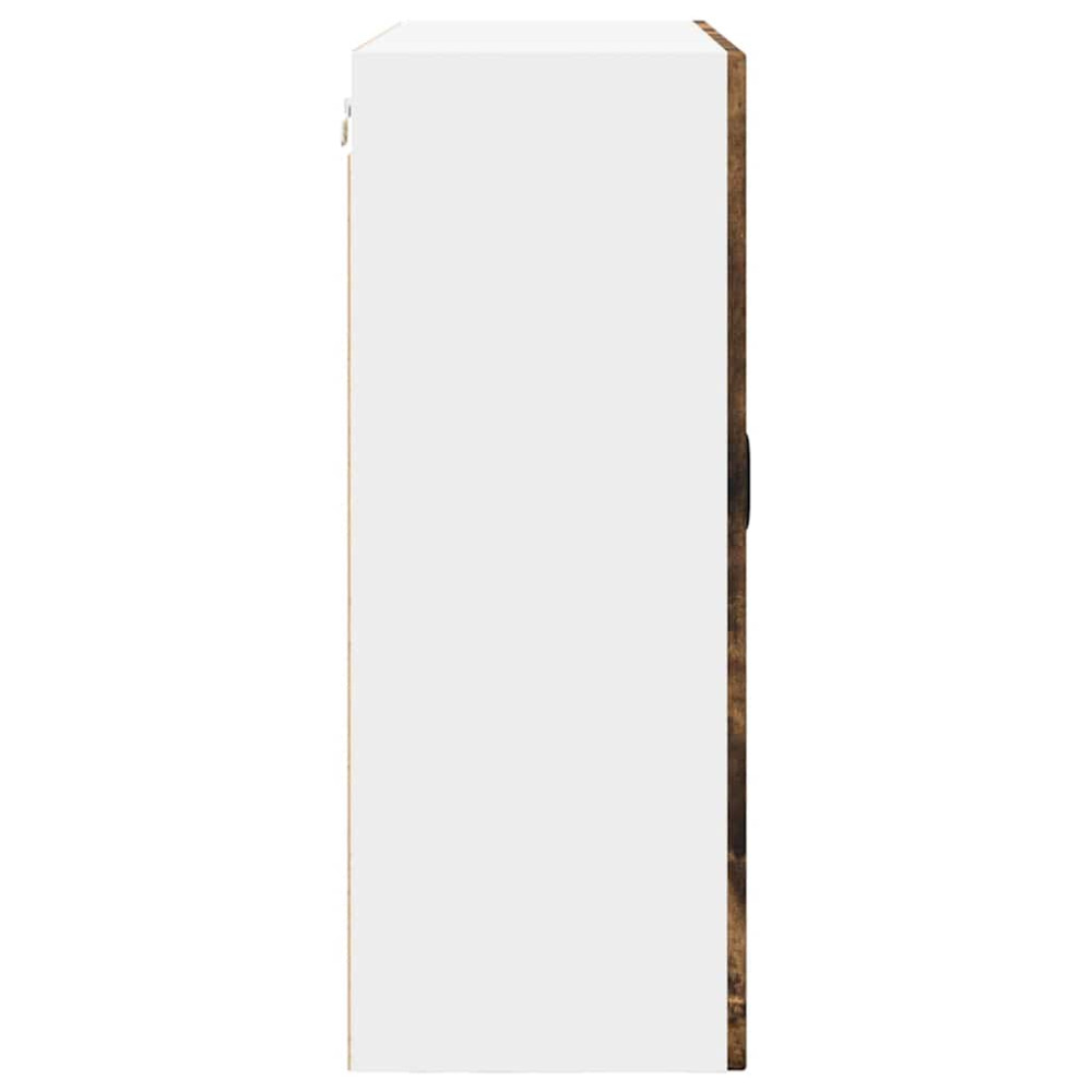 Produktbild för Väggskåp PORTO Rökt ek 80 x 31 x 80 cm Konstruerat trä