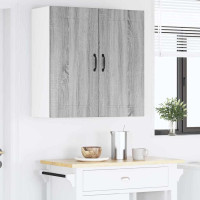 Produktbild för Väggskåp PORTO Grå Sonoma 80 x 31 x 80 cm Konstruerat trä