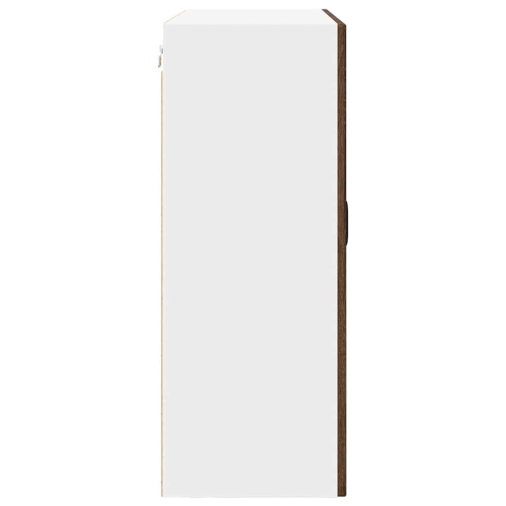 Produktbild för Väggskåp PORTO Brun Ek 80 x 31 x 80 cm Konstruerat trä