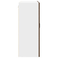 Produktbild för Väggskåp PORTO Brun Ek 80 x 31 x 80 cm Konstruerat trä
