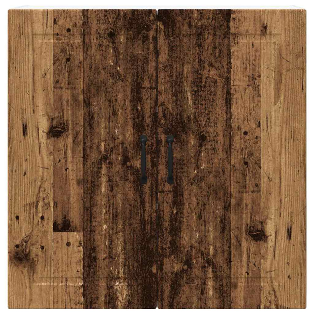 Produktbild för Väggskåp PORTO Gammalt trä 80 x 31 x 80 cm Konstruerat trä