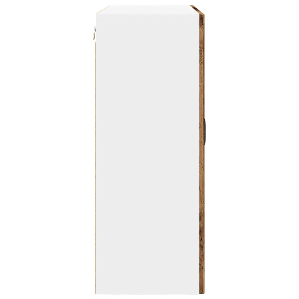 Produktbild för Väggskåp PORTO Gammalt trä 80 x 31 x 80 cm Konstruerat trä