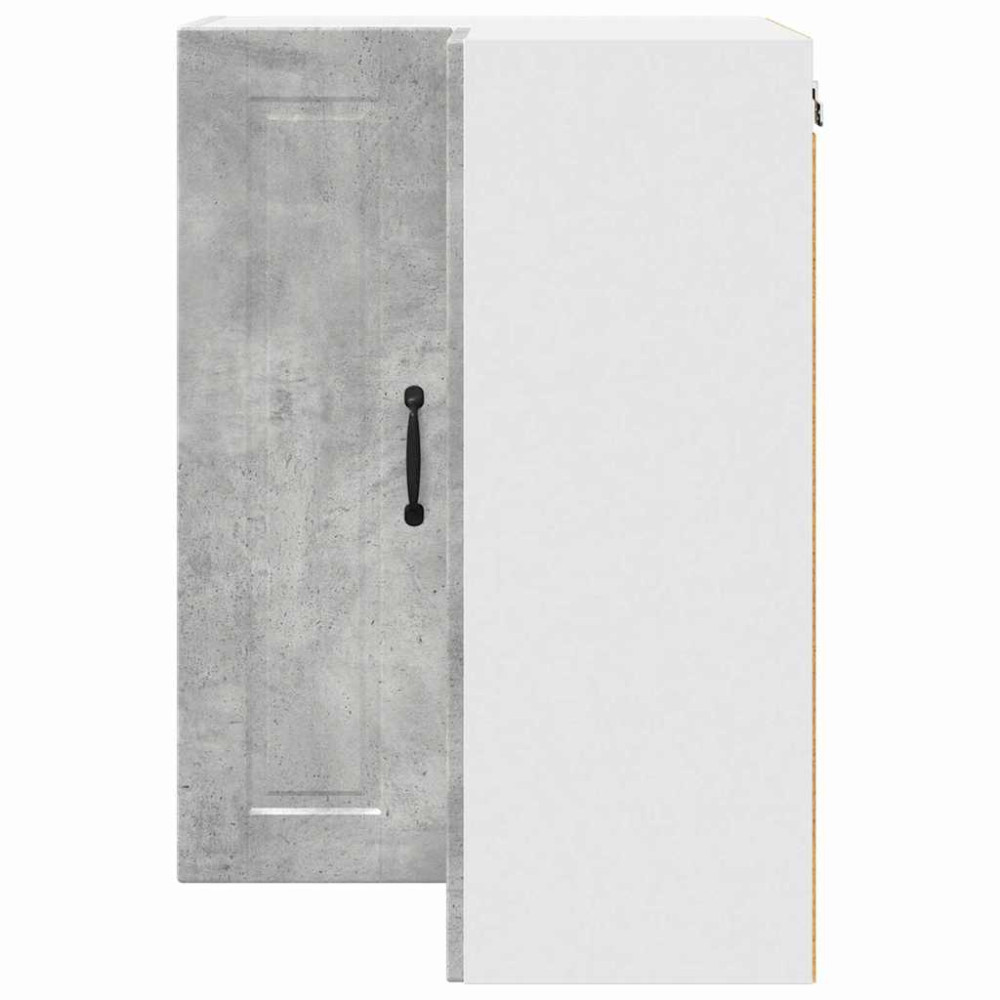 Produktbild för Vägghörnskåp PORTO Betonggrå 57 x 57 x 80 cm Konstruerat trä
