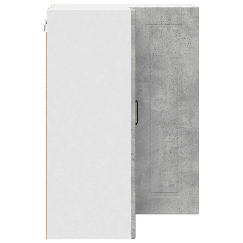 Produktbild för Vägghörnskåp PORTO Betonggrå 57 x 57 x 80 cm Konstruerat trä