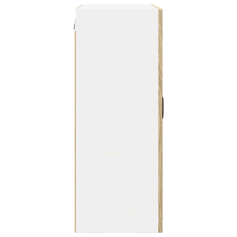 Produktbild för Väggglasförråd PORTO Sonoma-ek 60 x 31 x 80 cm Konstruerat trä